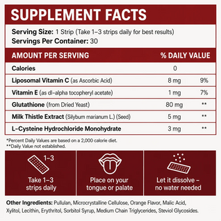Revivra - Liposomal Glutathione Strip Direct